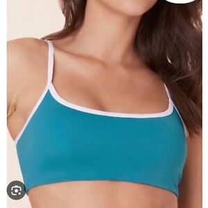 Andie The Dolphin Bikini Top Swimsuit Baltic Blue NWT